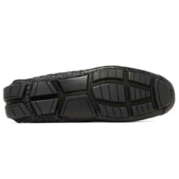 marco_di_milano_remo_caim_4.webp Clearance Marco di Milano Remo Caiman Crocodile Driving Shoes Black