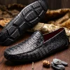 Clearance Marco di Milano Remo Caiman Crocodile Driving Shoes Black