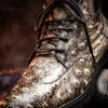 Cheap Marco di Milano Renzo Ostrich Lace Up Boots Stone Black StoneBlack