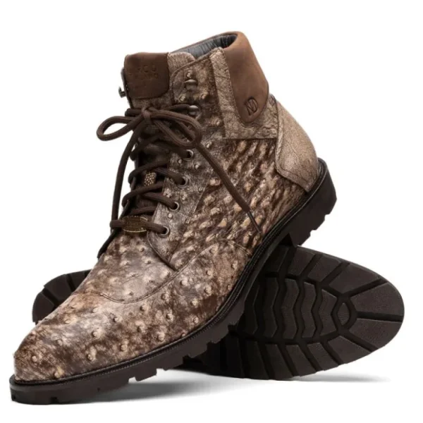 marco_di_milano_renzo_ost_2.webp Clearance Marco di Milano Renzo Ostrich Lace Up Boots Stone Brown StoneBrown