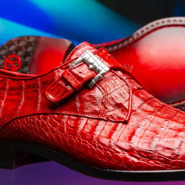 marco_di_milano_rovigo_ca_10-2.webp Flash Sale Marco di Milano Rovigo Caiman Crocodile Monk Strap Red