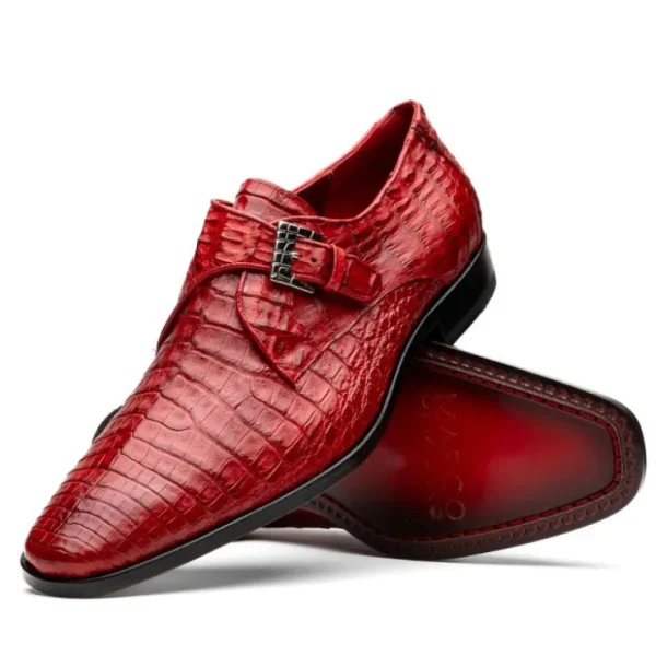 marco_di_milano_rovigo_ca_2-2.webp Flash Sale Marco di Milano Rovigo Caiman Crocodile Monk Strap Red