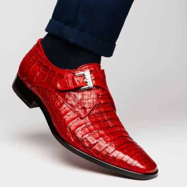 marco_di_milano_rovigo_ca_6-2.webp Flash Sale Marco di Milano Rovigo Caiman Crocodile Monk Strap Red