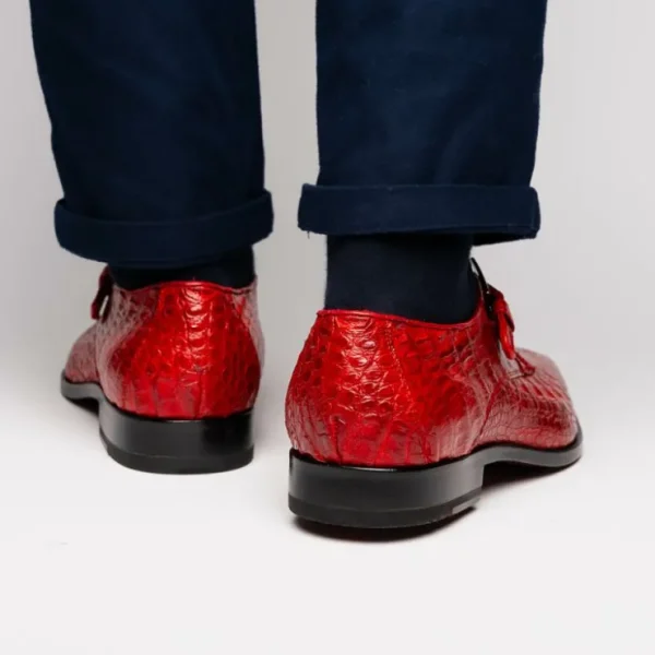 marco_di_milano_rovigo_ca_7-2.webp Flash Sale Marco di Milano Rovigo Caiman Crocodile Monk Strap Red