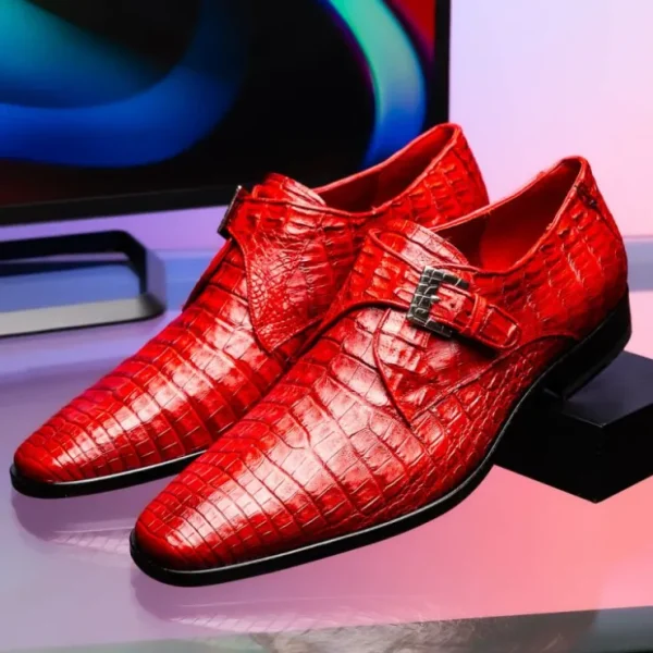 marco_di_milano_rovigo_ca_8-2.webp Flash Sale Marco di Milano Rovigo Caiman Crocodile Monk Strap Red