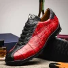 Cheap Marco di Milano Saulo Alligator & Ostrich Sneakers Red / Black