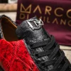 Cheap Marco di Milano Saulo Alligator & Ostrich Sneakers Red / Black