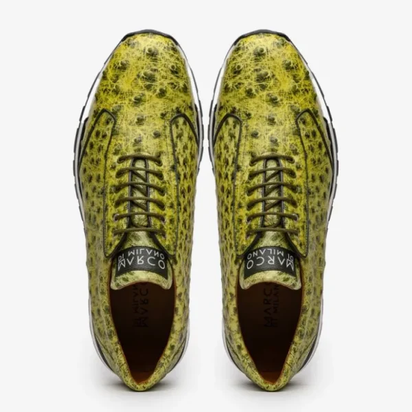 marco_di_milano_scanno_os_2-7.webp Sale Marco di Milano Scanno Ostrich Quill Sneakers Antique Green AntiqueGreen