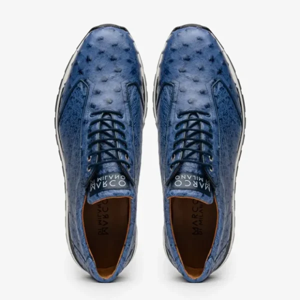 marco_di_milano_scanno_os_2-8.webp Clearance Marco di Milano Scanno Ostrich Quill Sneakers Antique Navy AntiqueNavy