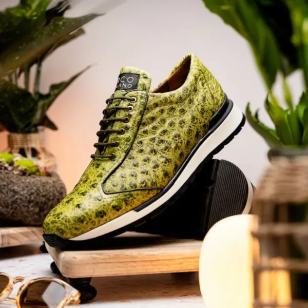 marco_di_milano_scanno_os_5-7.webp Sale Marco di Milano Scanno Ostrich Quill Sneakers Antique Green AntiqueGreen