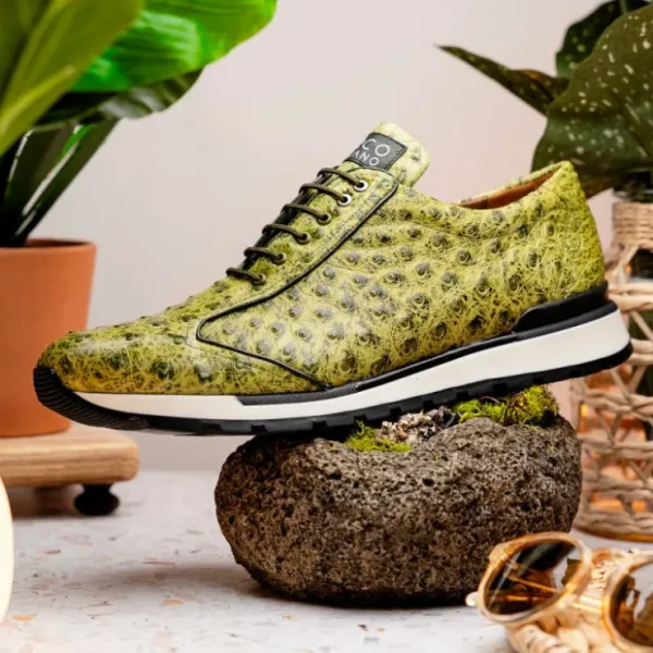 marco_di_milano_scanno_os_8-7.webp Sale Marco di Milano Scanno Ostrich Quill Sneakers Antique Green AntiqueGreen