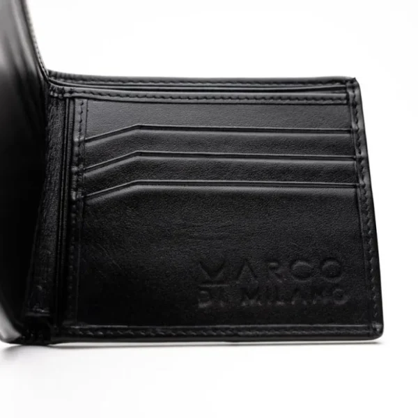 marco_di_milano_stingray__4.webp Flash Sale Torino Leather Marco Di Milano Stingray Bi-Fold Wallet Black / White