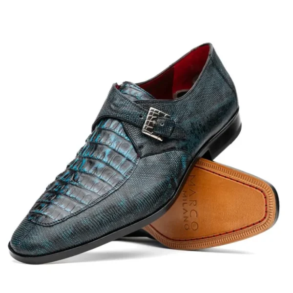 marco_di_milano_toluca_cr_2.webp Cheap Marco di Milano Toluca Crocodile & Lizard Monk Strap Blue / Black