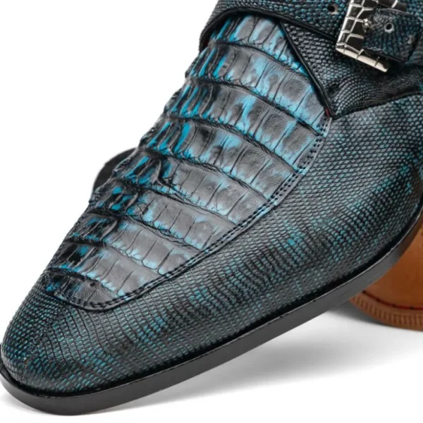 marco_di_milano_toluca_cr_3.webp Cheap Marco di Milano Toluca Crocodile & Lizard Monk Strap Blue / Black