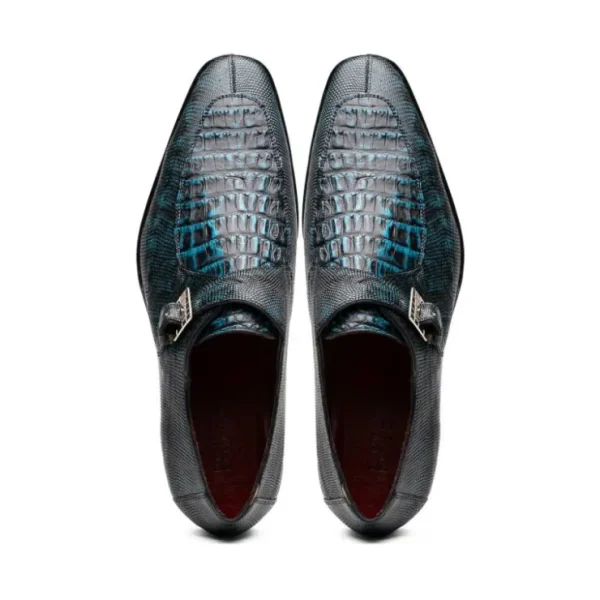 marco_di_milano_toluca_cr_5.webp Cheap Marco di Milano Toluca Crocodile & Lizard Monk Strap Blue / Black