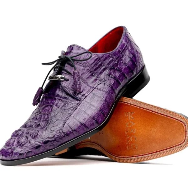Hot Marco di Milano Tulum Caiman Crocodile Derby Purple