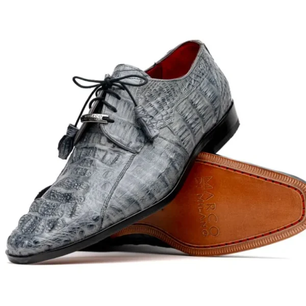 marco_di_milano_tulum_cai_1.webp Best Sale Marco di Milano Tulum Caiman Crocodile Derby Grey