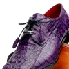 Hot Marco di Milano Tulum Caiman Crocodile Derby Purple