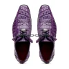 Hot Marco di Milano Tulum Caiman Crocodile Derby Purple