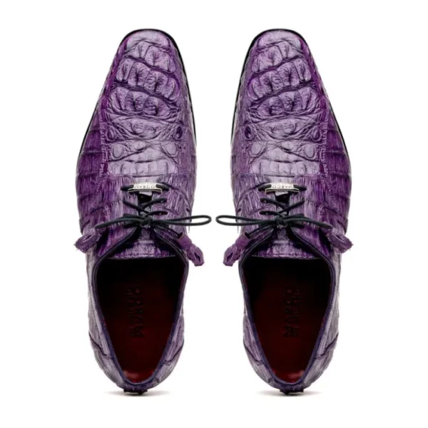 Hot Marco di Milano Tulum Caiman Crocodile Derby Purple