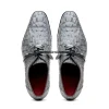 Best Sale Marco di Milano Tulum Caiman Crocodile Derby Grey