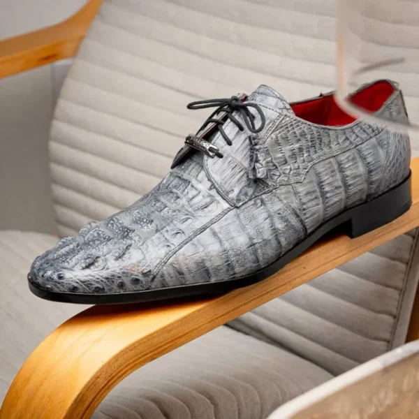 marco_di_milano_tulum_cai_7.webp Best Sale Marco di Milano Tulum Caiman Crocodile Derby Grey