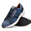 Hot Marco di Milano Verona Python & Calfskin Sneakers Navy