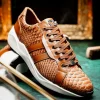 Sale Marco di Milano Verona Python & Calfskin Sneakers Honey