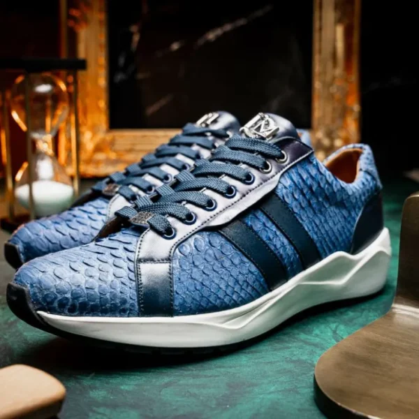 marco_di_milano_verona_py_7-4.webp Hot Marco di Milano Verona Python & Calfskin Sneakers Navy