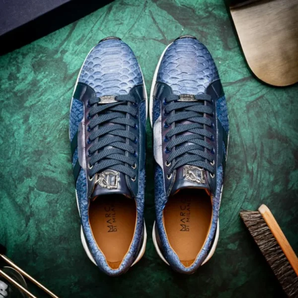 marco_di_milano_verona_py_9-4.webp Hot Marco di Milano Verona Python & Calfskin Sneakers Navy