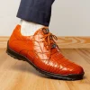 Best Sale Marco di Milano Vulcan Alligator Sneakers Honey