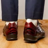 Outlet Marco di Milano Vulcan Alligator Sneakers Rustic Cognac RusticCognac