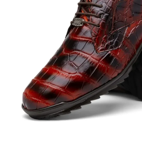 Outlet Marco di Milano Vulcan Alligator Sneakers Rustic Cognac RusticCognac