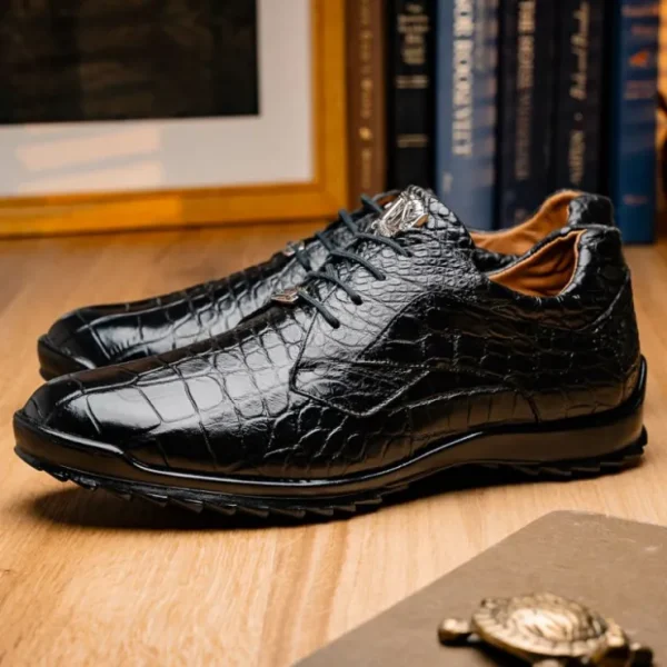 marco_di_milano_vulcan_al_5.webp Fashion Marco di Milano Vulcan Alligator Sneakers Black