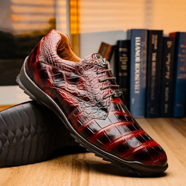 Outlet Marco di Milano Vulcan Alligator Sneakers Rustic Cognac RusticCognac