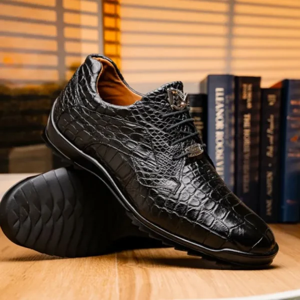 marco_di_milano_vulcan_al_6.webp Fashion Marco di Milano Vulcan Alligator Sneakers Black