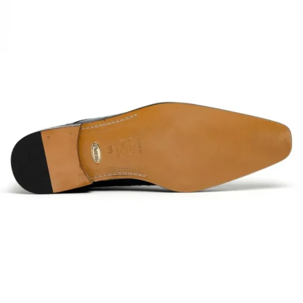 maseratti_assenzio__embos_7.webp Outlet Maseratti Assenzio 3012 Embossed Crocodile & Ostrich Derby Shoes Blue