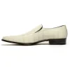 Store Maseratti Moda II 3008 Embossed Crocodile & Caiman Loafers Oryx