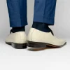 Store Maseratti Moda II 3008 Embossed Crocodile & Caiman Loafers Oryx