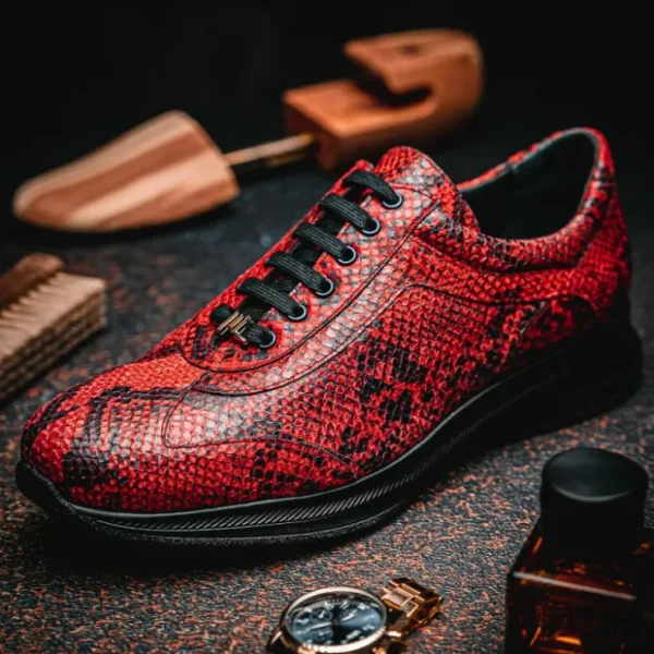 maseratti_snake__embossed_8.webp New Maseratti Snake 6004 Embossed Python Sneakers Cimarron