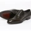 Flash Sale Santoni Massimiliano Stanco Goodyear Welted Oxfords Caf�