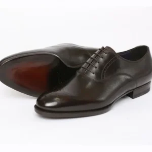 Flash Sale Santoni Massimiliano Stanco Goodyear Welted Oxfords Caf�