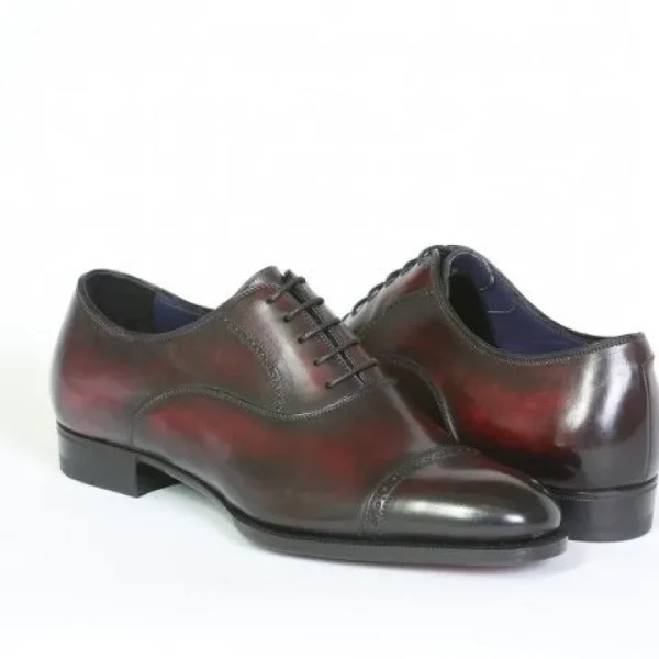 massimiliano_stanco_goody_0.webp Clearance Santoni Massimiliano Stanco Goodyear Welted Oxfords Burgundy