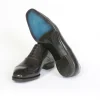 Discount Santoni Massimiliano Stanco Goodyear Welted Oxfords Navy / Black