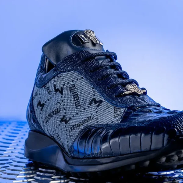 mauri___ostrich_leg__horn_3.webp New Mauri 8741 2 Ostrich Leg / Hornback Crown / Fabric Sneakers Blue