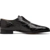 Clearance Mauri 3227 Alligator / Hornback Oxford Shoes Dark Brown/ Gold DarkBrown/Gold