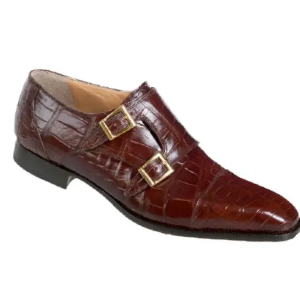 mauri__alligator_monk_str_0.webp Fashion Mauri 4560-1 Alligator Monk Strap Shoes (SPECIAL ORDER) Gold