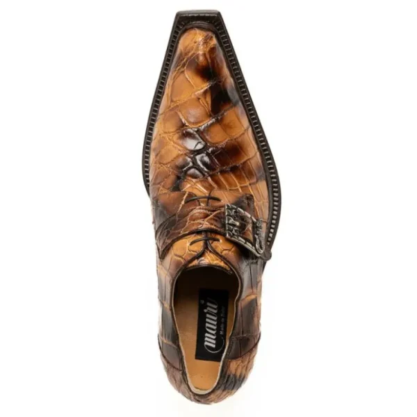 mauri__alligator_monk_str_2.webp Hot Mauri 44166/2 Alligator Monk Strap Dune Smoke T. Moro (Special Order) DuneSmokeT.Moro