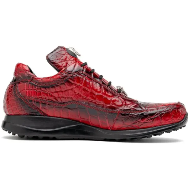 mauri__alligator_nappa_sn_1.webp Store Mauri 8900/2 Alligator/ Nappa Sneakers Red/ Dirty Black Red/DirtyBlack