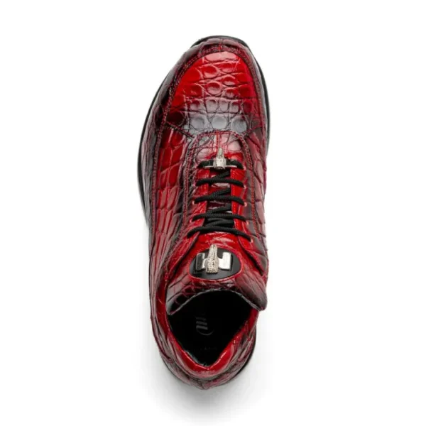 mauri__alligator_nappa_sn_2.webp Store Mauri 8900/2 Alligator/ Nappa Sneakers Red/ Dirty Black Red/DirtyBlack